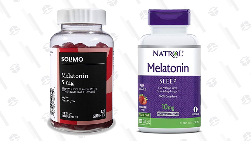 Gummies de melatonina Solimo de 5mg - 120 | $8 | AmazonPastillas de melatonina Natrol 10mg - 100 | $7 | Amazon